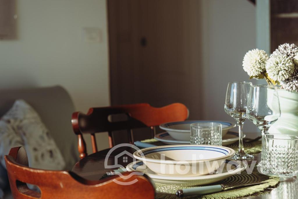 Χώρος καθιστικού στο La casa di Maurizio