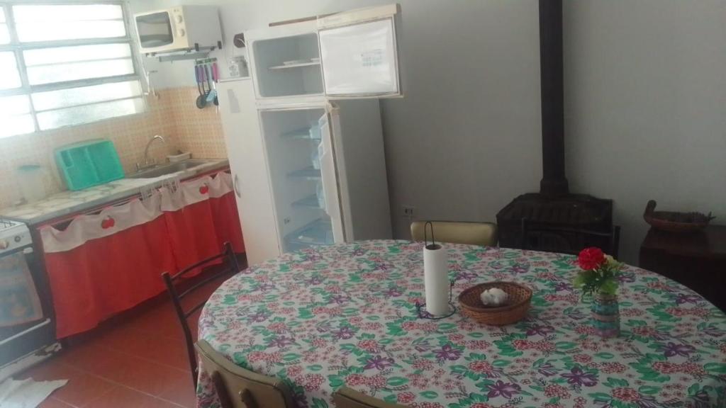 a kitchen with a table with a candle on it at Okin 9 cristina in Costa del Este