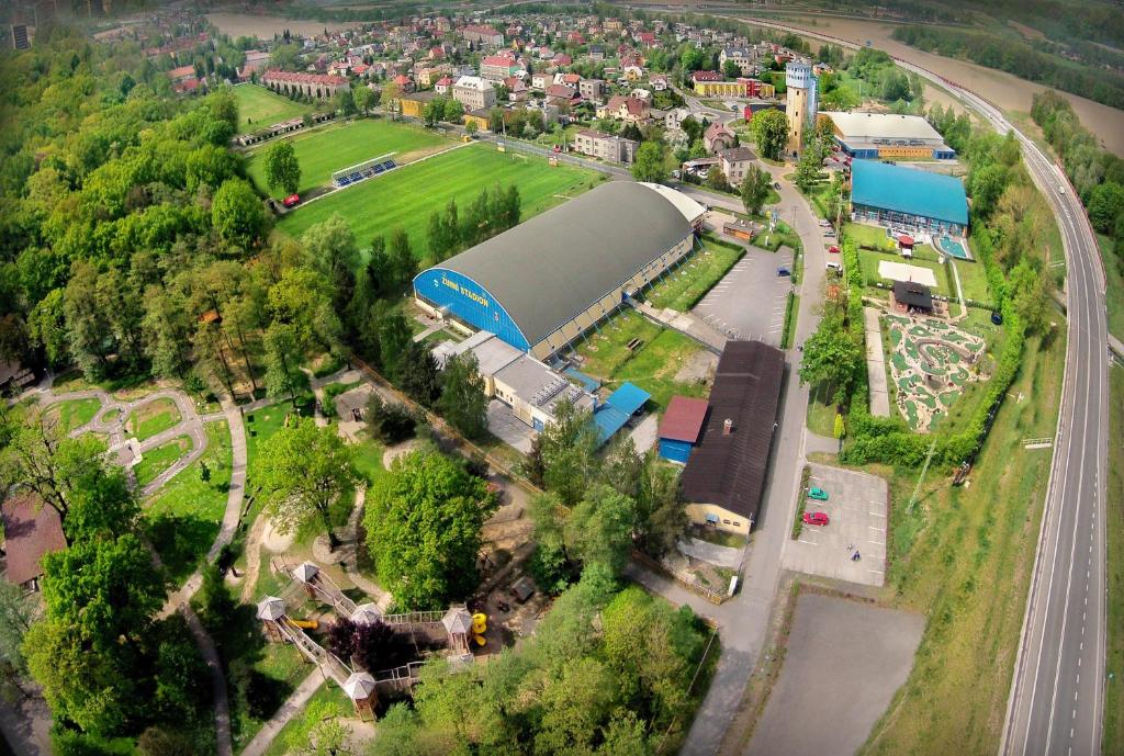 Widok z lotu ptaka na obiekt Penzion ve věži