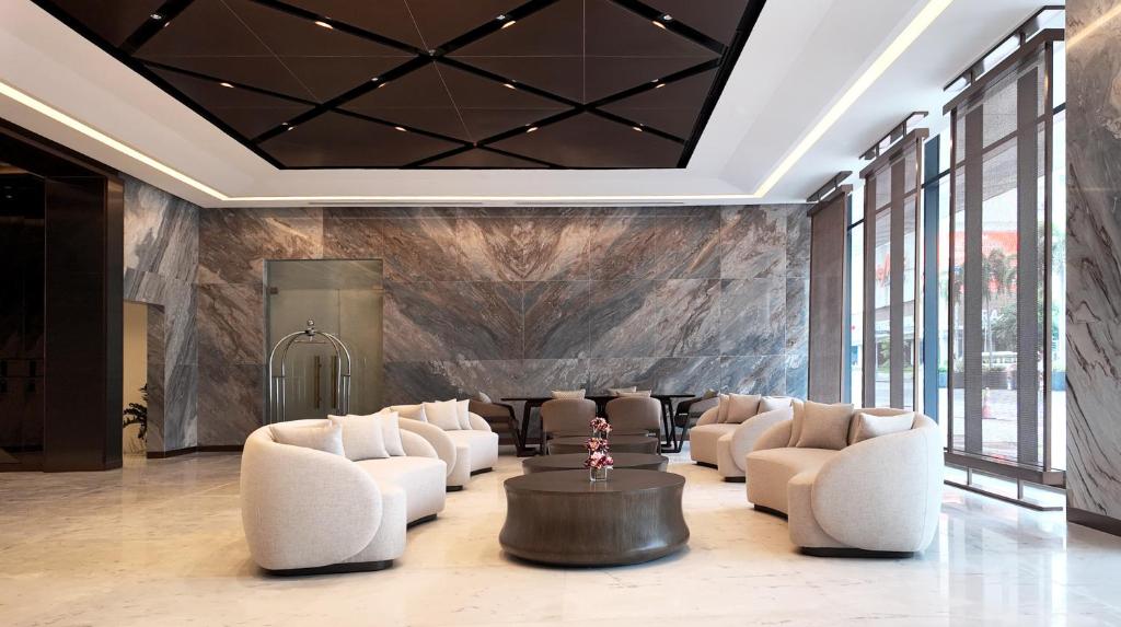 Χώρος καθιστικού στο Savea Bay City Manila