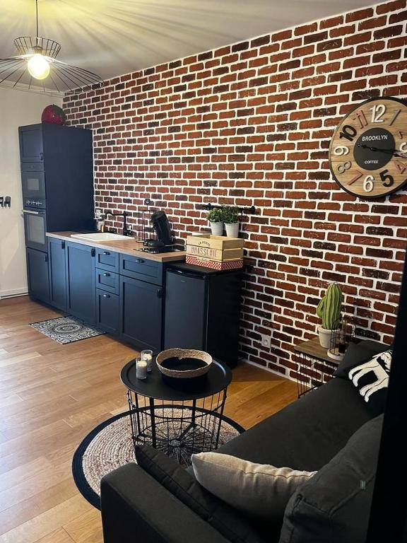 Η κουζίνα ή μικρή κουζίνα στο Studio 2 personnes au coeur du Berry