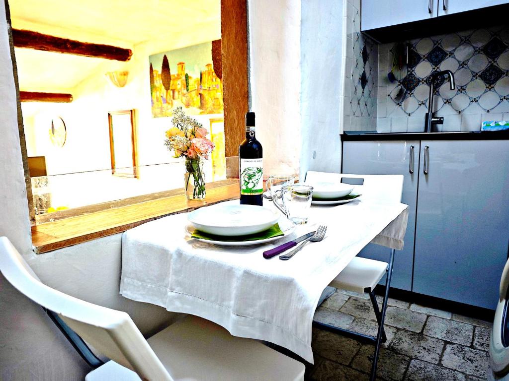 TV a/nebo společenská místnost v ubytování Nido d'amore Fiesole