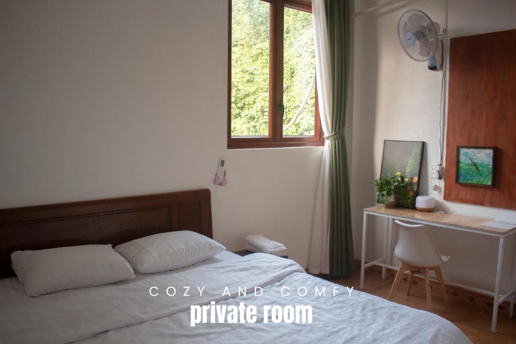 Postel nebo postele na pokoji v ubytování Lazy Cat Homestay - Motorbikes Rental & Tours