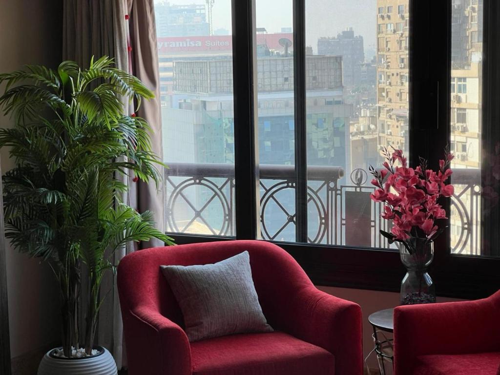 Χώρος καθιστικού στο Luxury Studio House Dokki-1