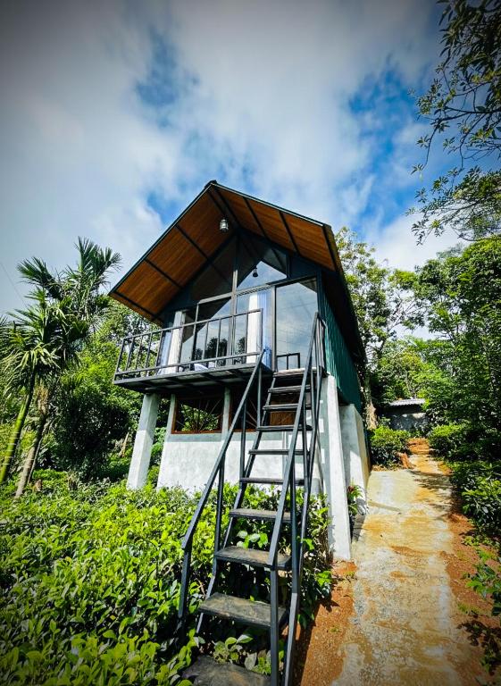 Un jardín fuera de Show me lanka campsite & cottage