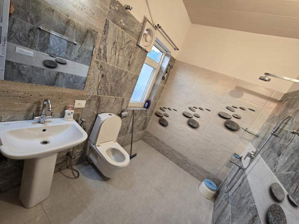 Koupelna v ubytování H M farm