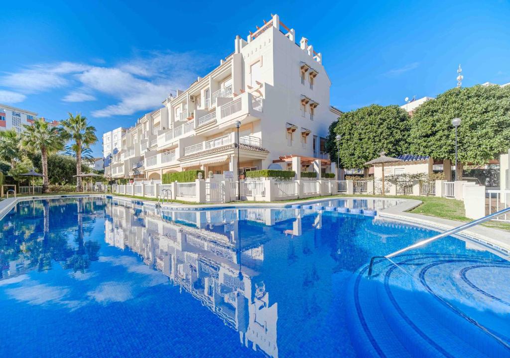 Πισίνα στο ή κοντά στο Las Dunas Duplex Apartment Javea Arenal by Rock Rentals
