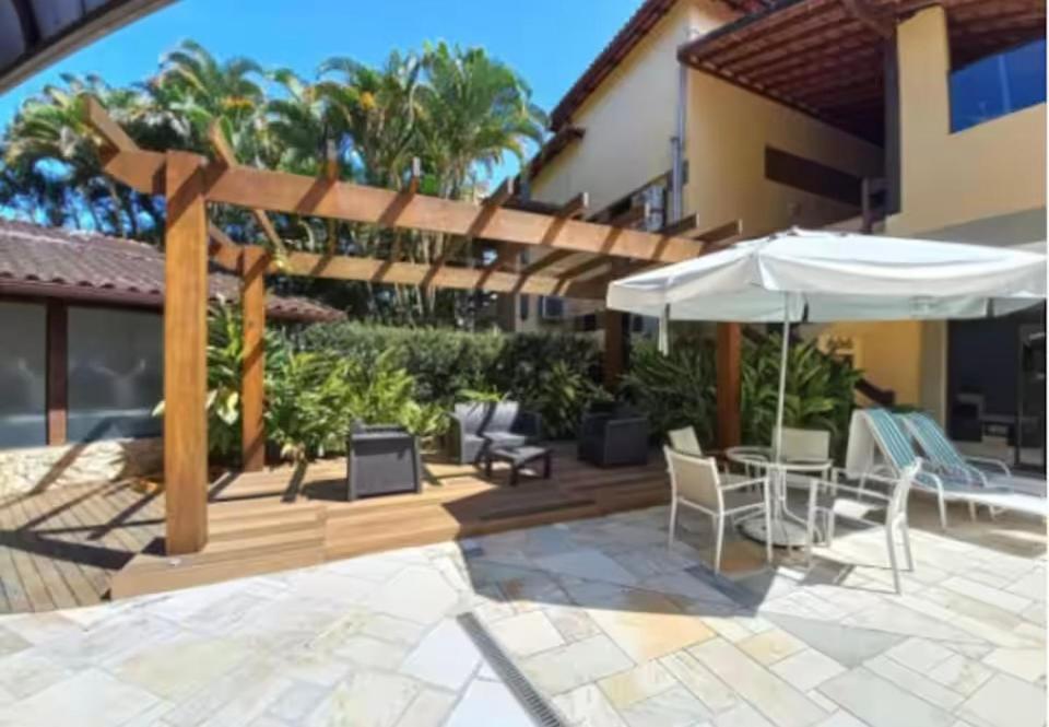 Αίθριο ή υπαίθριος χώρος στο Apto com piscina aquecida em Riviera - Não aceita pet