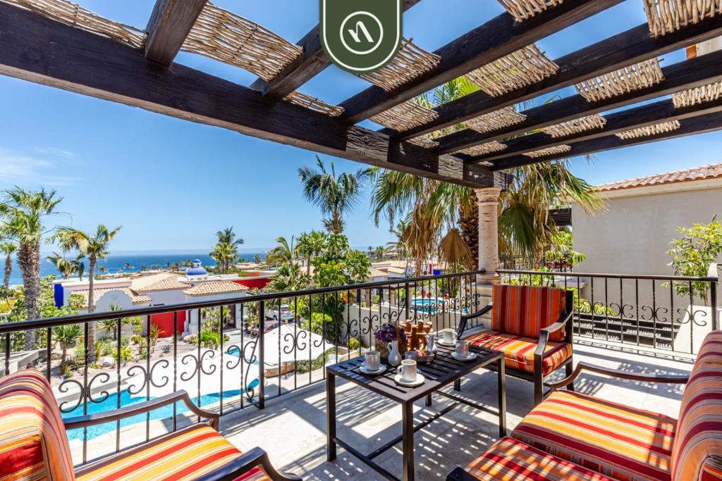 Μπαλκόνι ή βεράντα στο 3BR Villa with Private Pool in Cabo - Sport Areas