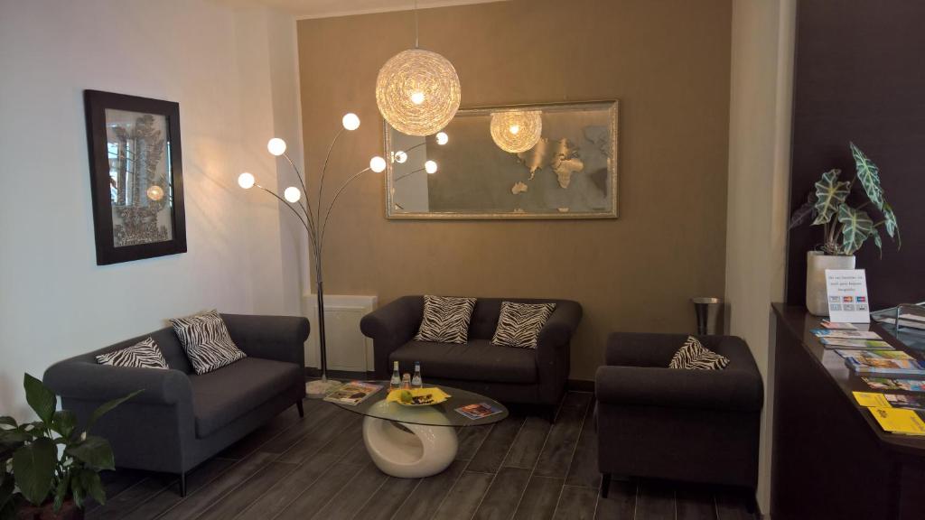 Posezení v ubytování Hotel im Ried