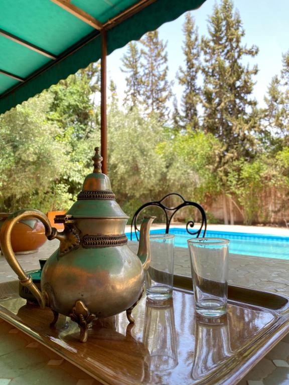 Πισίνα στο ή κοντά στο Riad des remparts d'agdal