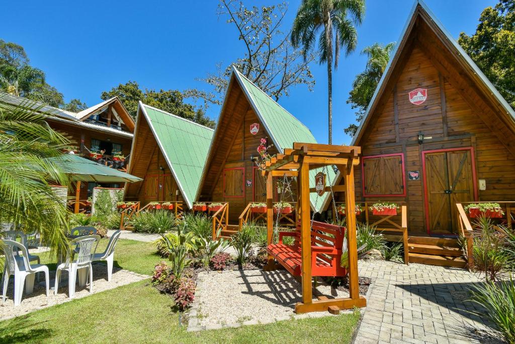 Zahrada ubytování Pousada Chalé Suiço Bombinhas