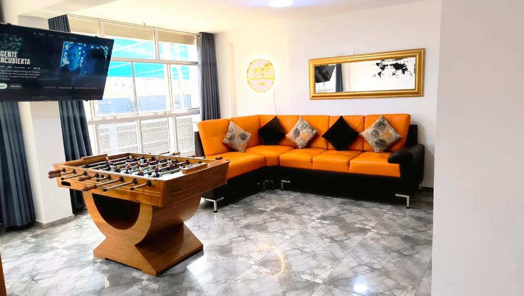 Χώρος καθιστικού στο Apartamentos "APPART D'ELIETTE"