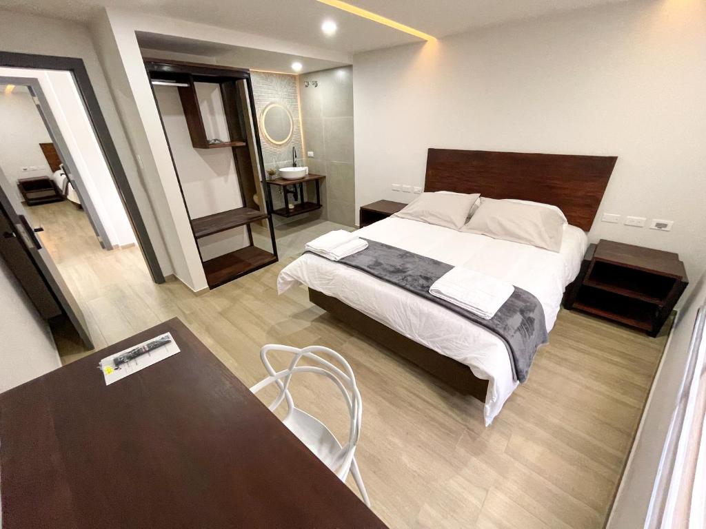 Postel nebo postele na pokoji v ubytování Casa Uldita