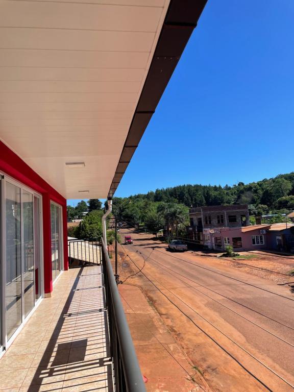an empty building with a view of a street at Departamentos Don Julio in Guaraní