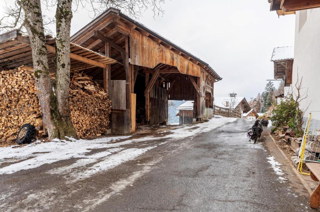 Heinzenhof Welschnofen durante el invierno