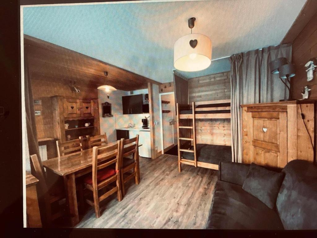 Η κουζίνα ή μικρή κουζίνα στο Appartement Higginson Val Thorens