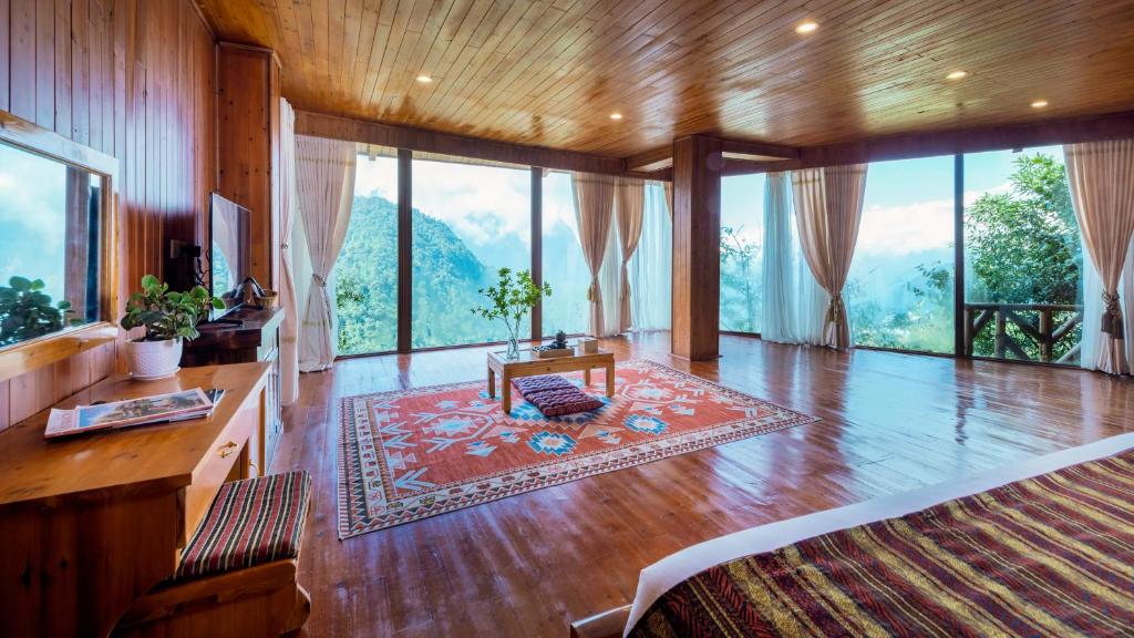 Heaven Gate Hotel O Quy Ho - SaPa - Bungalow Con Vistas Al Jardín