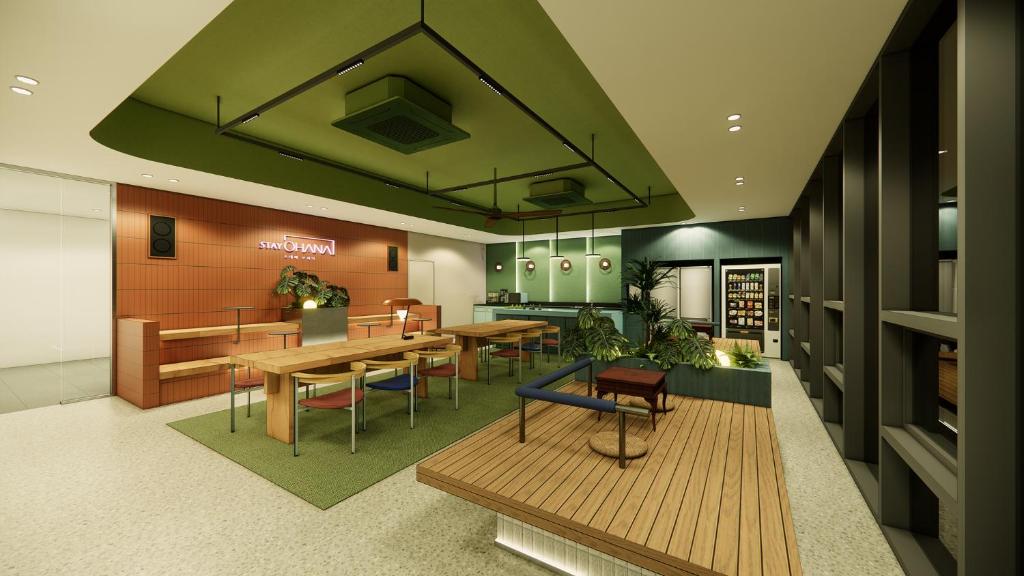 Kuchyň nebo kuchyňský kout v ubytování Stay Ohana