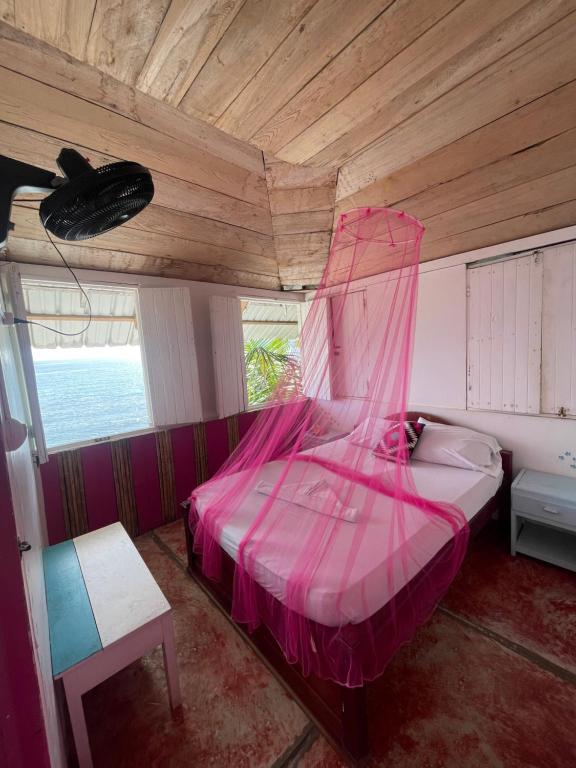 Postel nebo postele na pokoji v ubytování Hectors house