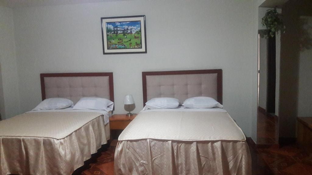 Postel nebo postele na pokoji v ubytování Antares Inn