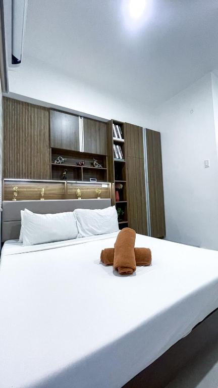 Postel nebo postele na pokoji v ubytování Light-Filled Studio with Serene Ambiance