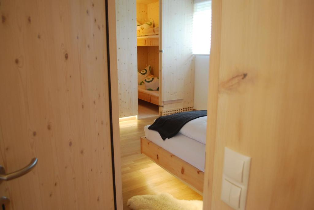 Postel nebo postele na pokoji v ubytování Ferienwohnung Rheintal
