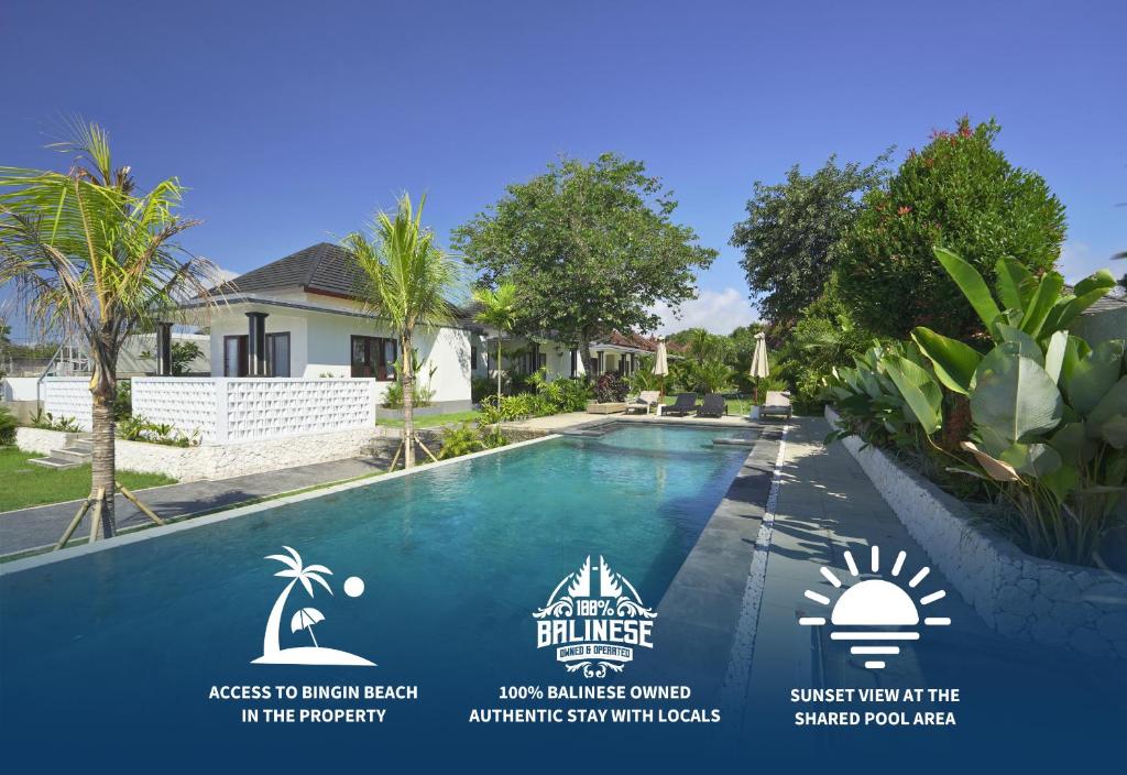 Bazén v ubytování Romeo Beachfront Bungalow by Bukit Vista nebo v jeho okolí