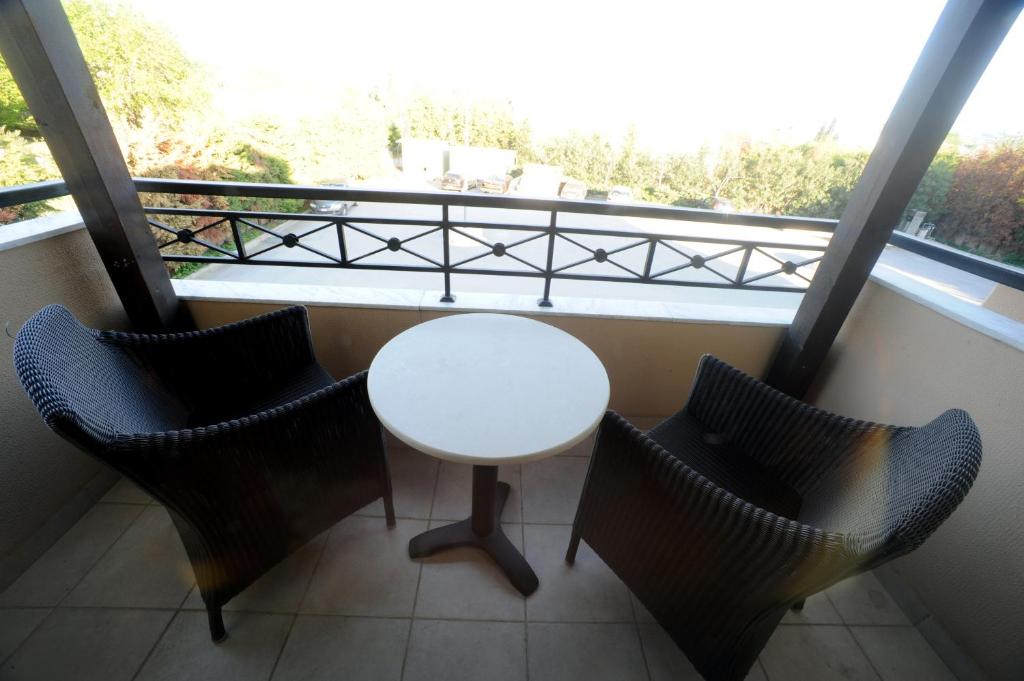 Balkón nebo terasa v ubytování Avalon Airport Hotel Thessaloniki