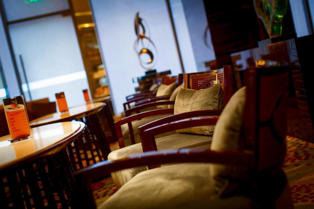 Posezení v ubytování Sanding New Century Grand Hotel Yiwu