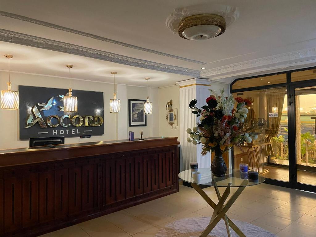 Vstupní hala nebo recepce v ubytování Accord Hôtel