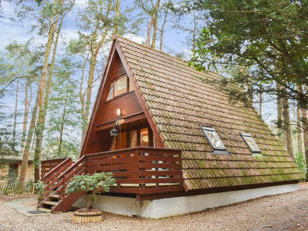 Bygningen som feriehuset ligger i