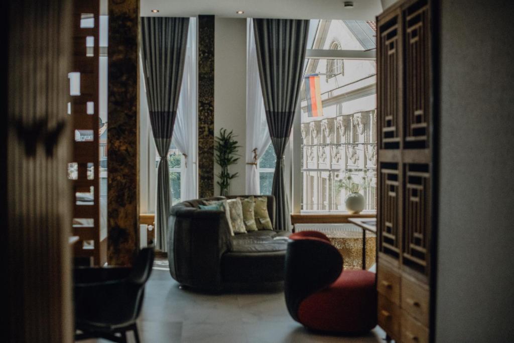 Posezení v ubytování Sky Suites & Sky Bar