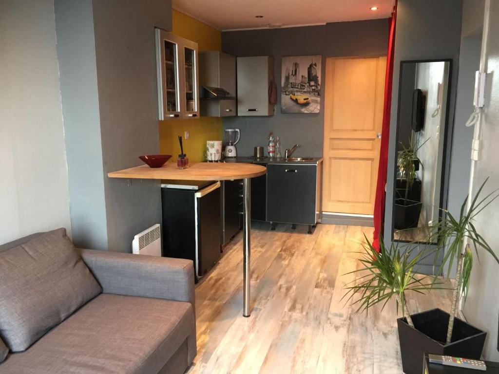 Kuchyň nebo kuchyňský kout v ubytování Studio tres confortable en centre ville