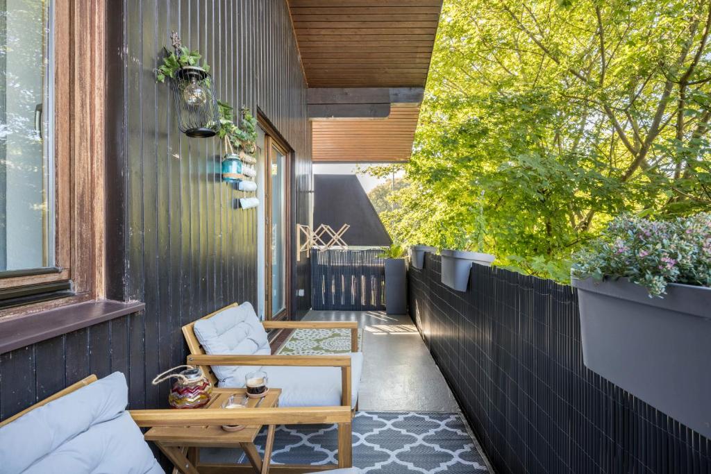 Balkón nebo terasa v ubytování Time 2 Sea