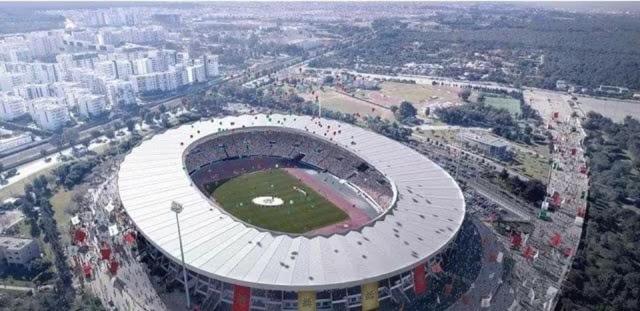 an aerial view of a baseball stadium at Pearl Rabat Stay 75 TV POOL in Rabat
