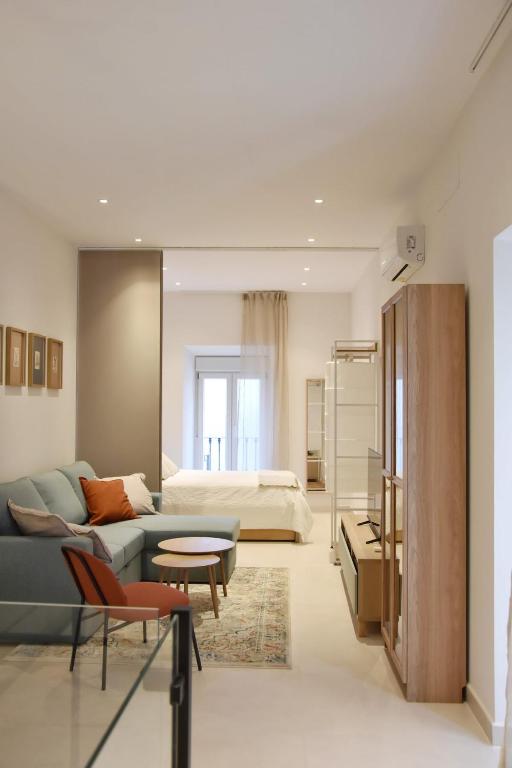 Χώρος καθιστικού στο La Esquinita de 1899