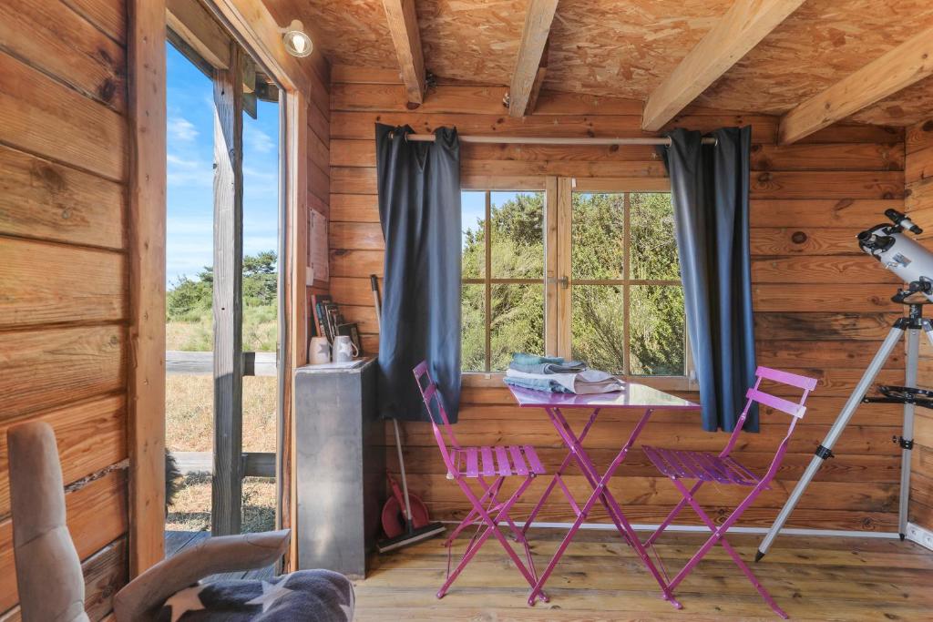 Posezení v ubytování Cabane Aux Étoiles