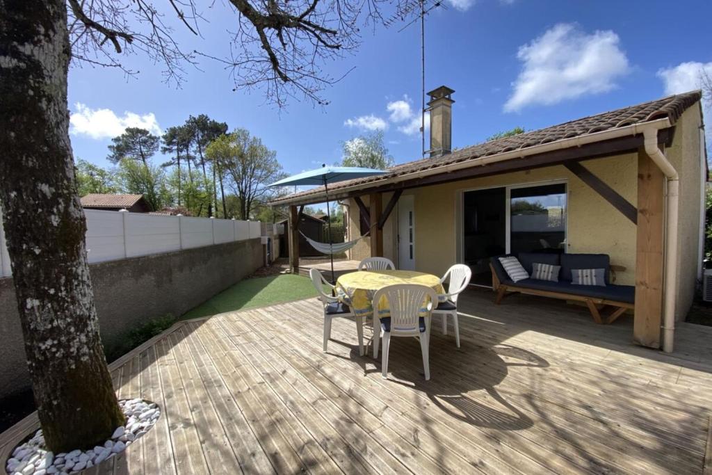 Bygningen som feriehuset ligger i