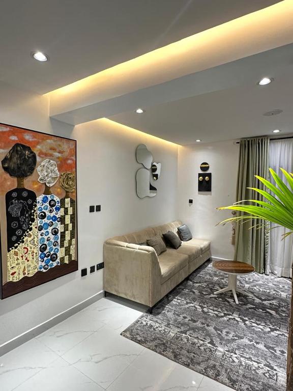 Χώρος καθιστικού στο Livele maitama