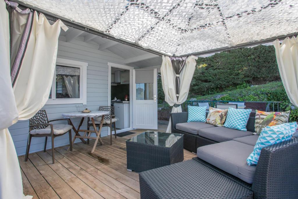 Χώρος καθιστικού στο Chalet De Charme Tout Confort