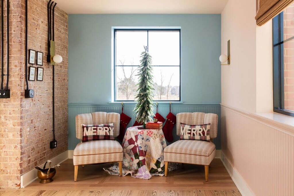 Posezení v ubytování Cozy Holiday Retreat The Schoolhouse 5 Bed