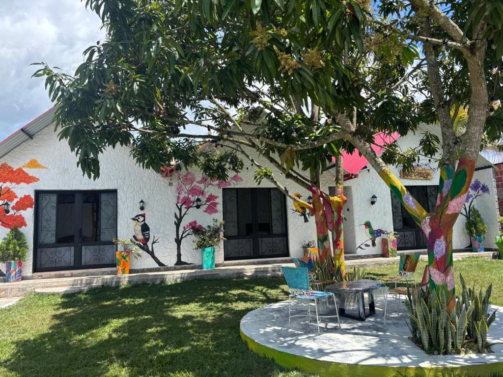 Κήπος έξω από το Cabañas Villa del Prado