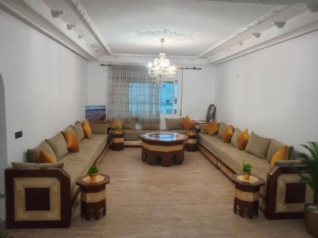 Χώρος καθιστικού στο Appartement Tanger centre centro