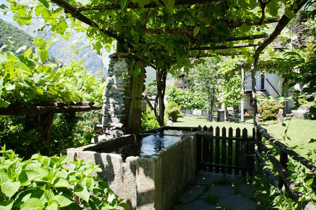 Zahrada ubytování Rustici della Verzasca Ferien Wohnungen