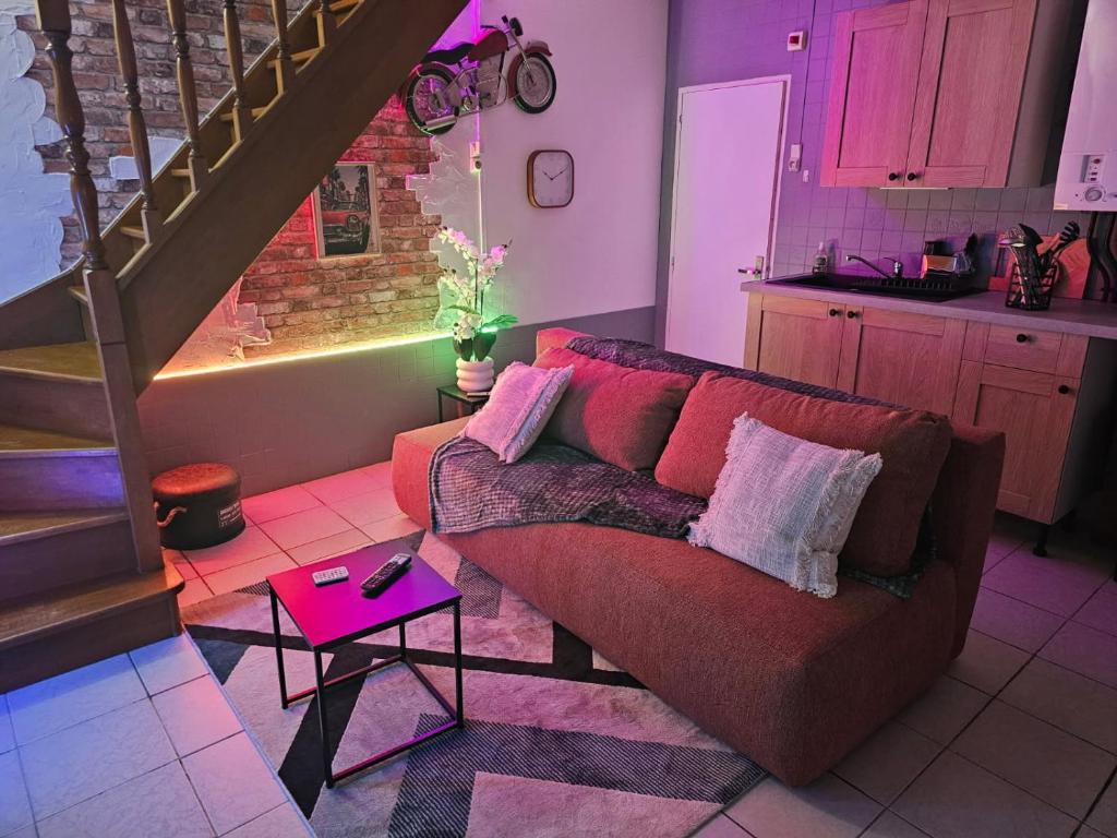 Χώρος καθιστικού στο La Phyllade