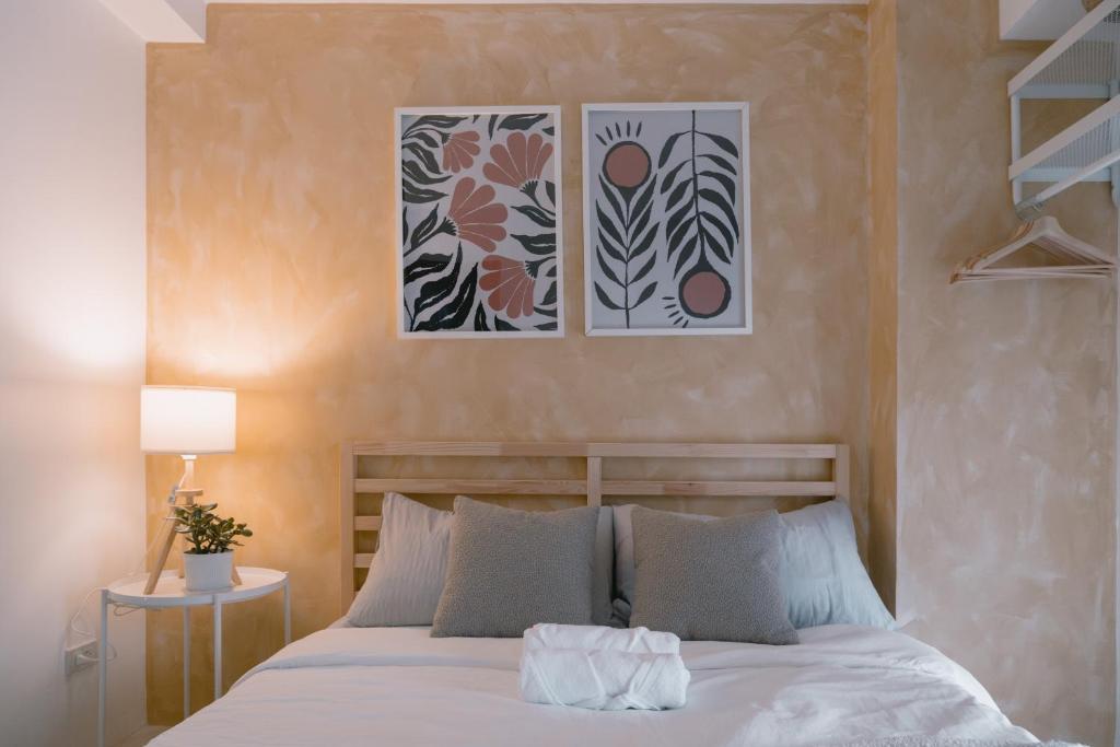 Postel nebo postele na pokoji v ubytování 2-bedroom apartment in Minesview