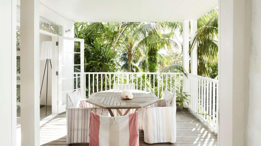 Μπαλκόνι ή βεράντα στο Stonehouse Garden Apartment