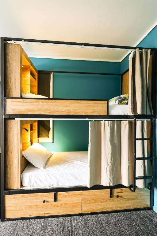 
Comfort 4-Bed Female Dorm with Power, Fan, Light & Privacy Curtain
