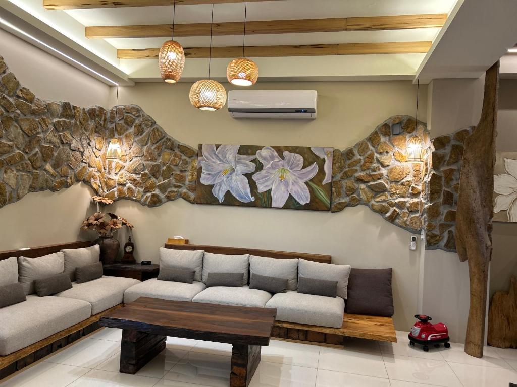 Posezení v ubytování 微風森活 Whispering Breeze Villa